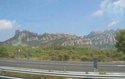 Distant View of Montserrat Peaks